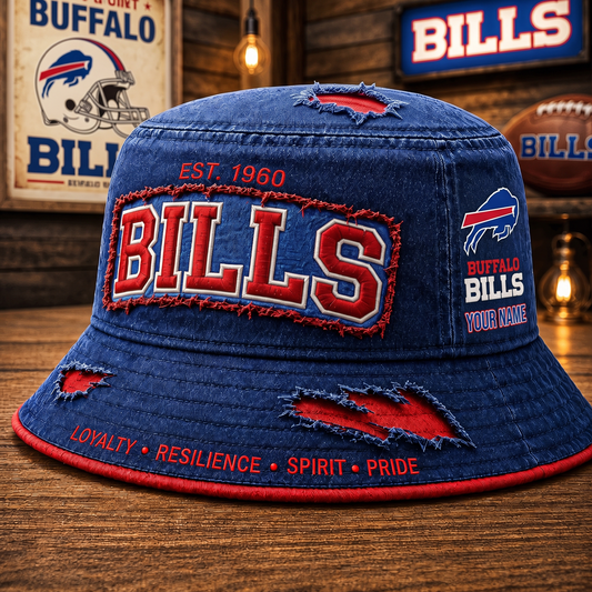 PREMIUM NFL X BB EXCLUSIVE PERSONALIZED BUCKET HAT LIMITED EDITION
