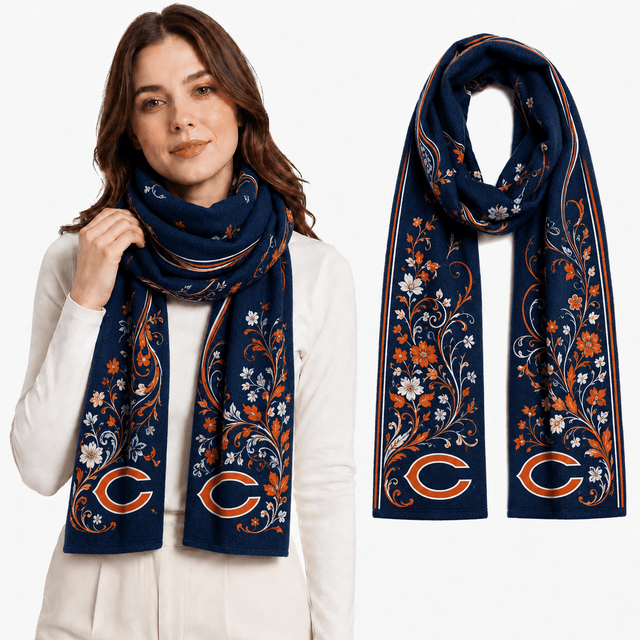 PREMIUM NFL X CB EXCLUSIVE Floral Scarf Big Gift For Women Limited Edition