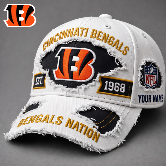 PREMIUM NFL X CIN EXCLUSIVE PERSONALIZED CAP FOR GAME DAY