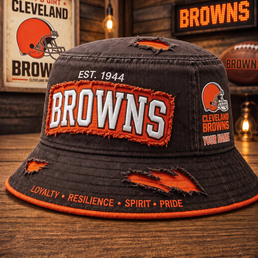 PREMIUM NFL X CLE EXCLUSIVE PERSONALIZED BUCKET HAT LIMITED EDITION