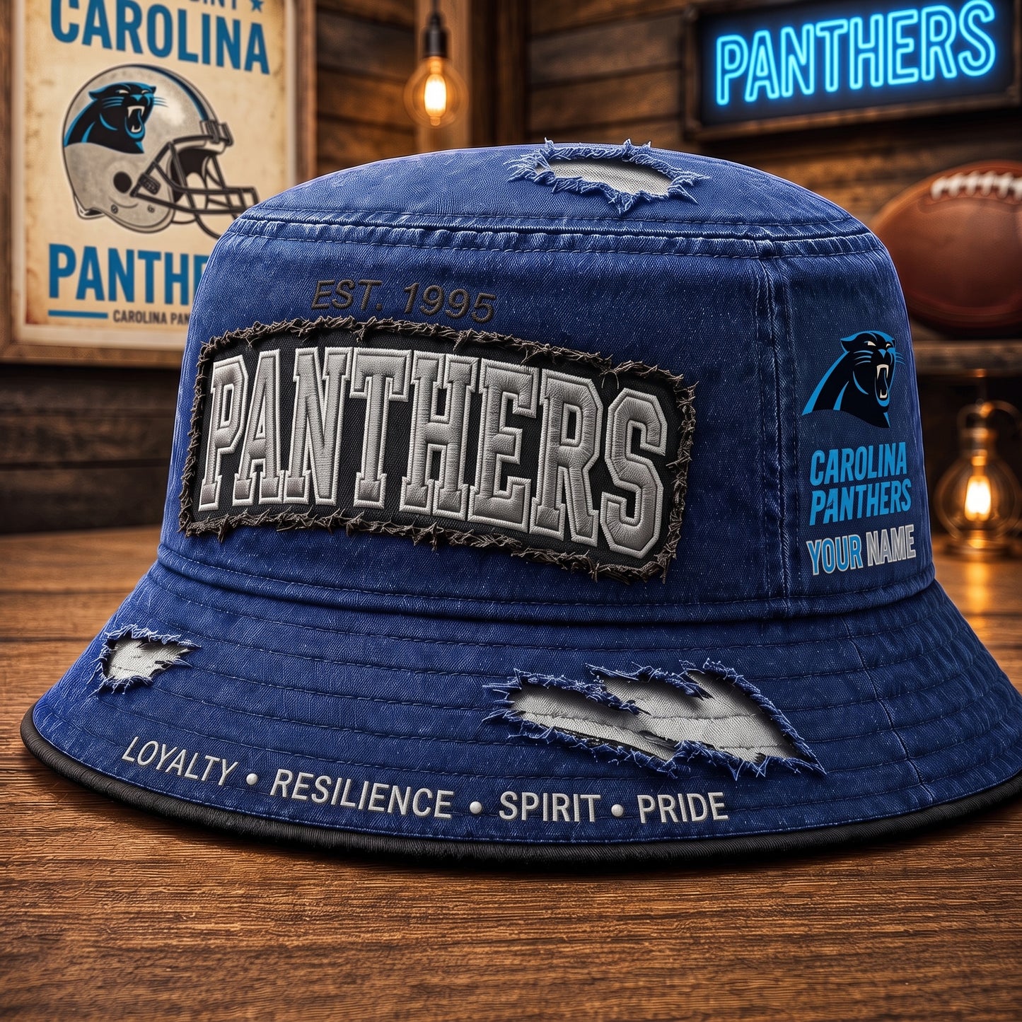 PREMIUM NFL X CP EXCLUSIVE PERSONALIZED BUCKET HAT LIMITED EDITION