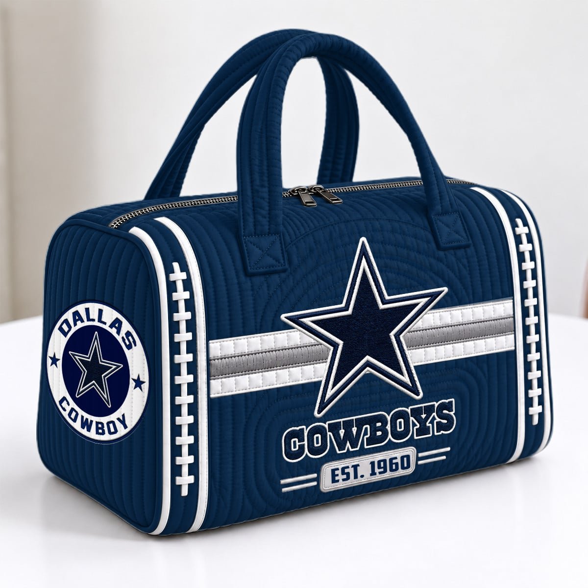PREMIUM NFL X DAL EXCLUSIVE 3D Quilted Luggage Travel Bag LIMITED EDITION