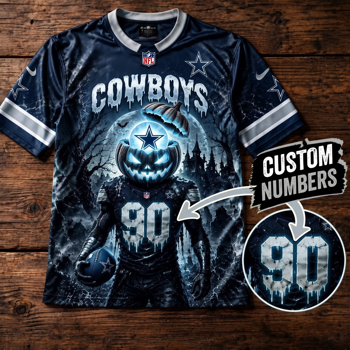 PREMIUM NFL X DC EXCLUSIVE SPOOKY NIGHT V-Neck Shirt Limited 2026