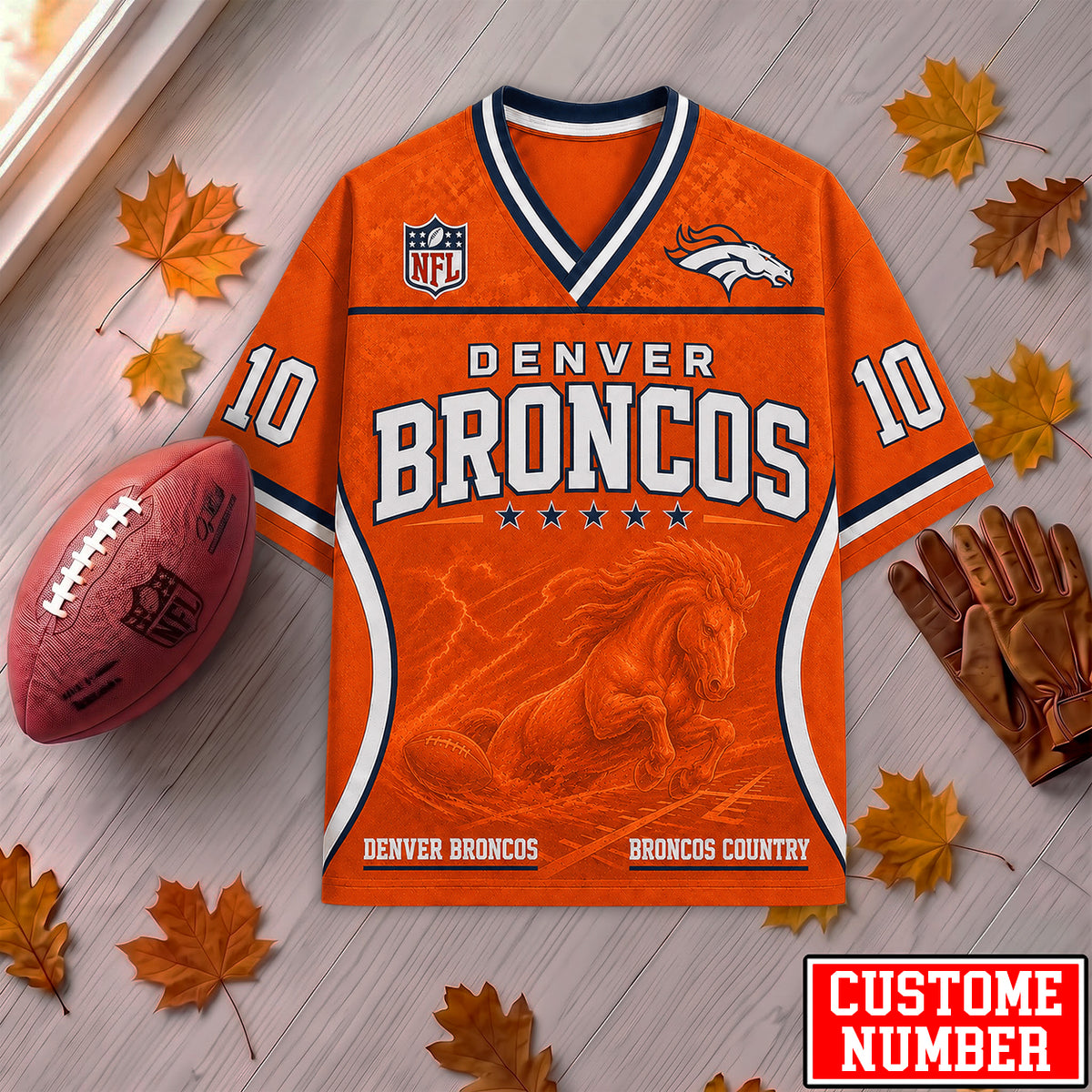 PREMIUM NFL X DEN EXCLUSIVE PERONALIZED Gridiron Legacy V-Neck SHIRT LIMITED EDITION