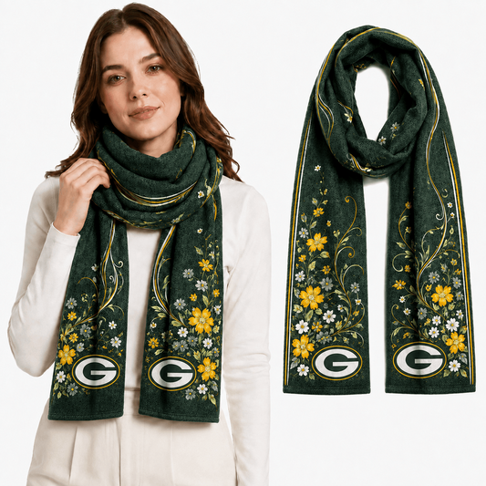 PREMIUM NFL X GBP EXCLUSIVE Floral Scarf Big Gift For Women Limited Edition