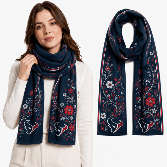 PREMIUM NFL X HT EXCLUSIVE Floral Scarf Big Gift For Women Limited Edition