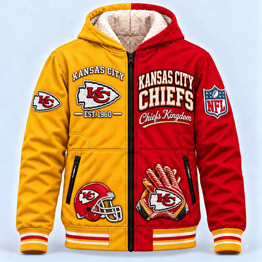 PREMIUM NFL X KC AURA LUXE FLEECE JACKET LIMITED EDITION