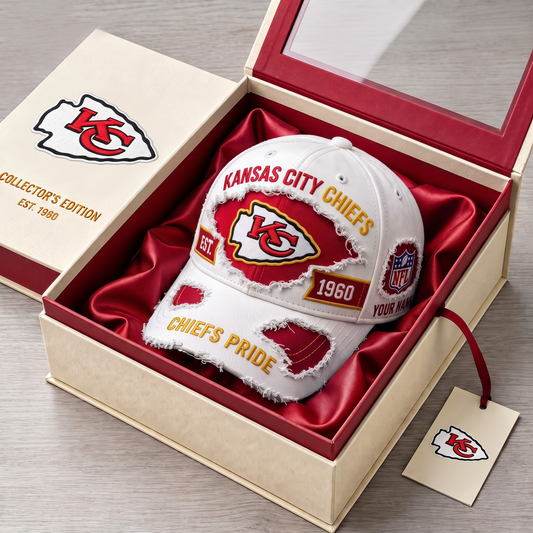 PREMIUM NFL X KCC DELUXE CUSTOME NAME CLASSIC CAP LIMTED EDITION