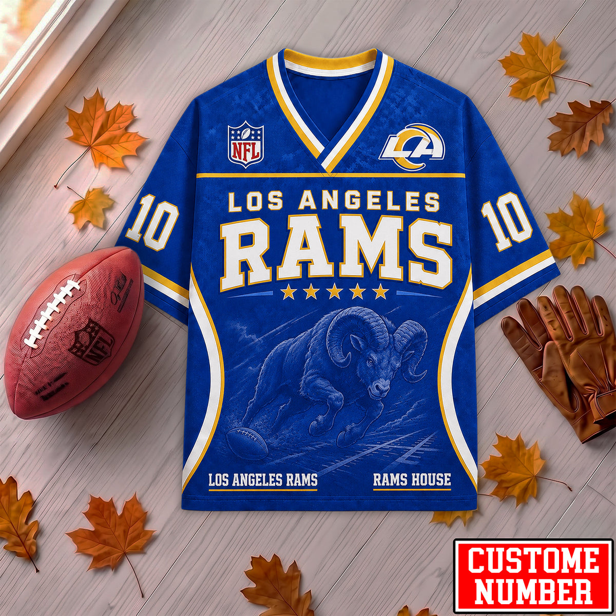 PREMIUM NFL X LAR EXCLUSIVE PERONALIZED Gridiron Legacy V-Neck SHIRT LIMITED EDITION