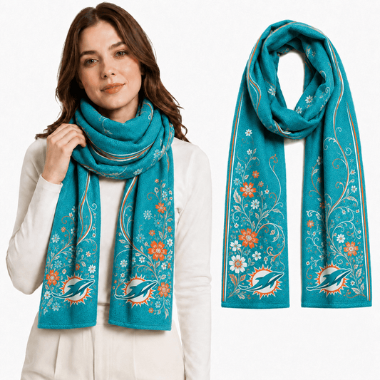 PREMIUM NFL X MD EXCLUSIVE Floral Scarf Big Gift For Women Limited Edition