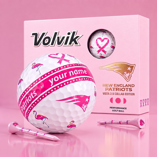 PREMIUM NFL  X NEP EXCLUSIVE PERSONALIZED  VOLVIK BREAST CANCER  GOLF BALL SET LIMITED EDTION