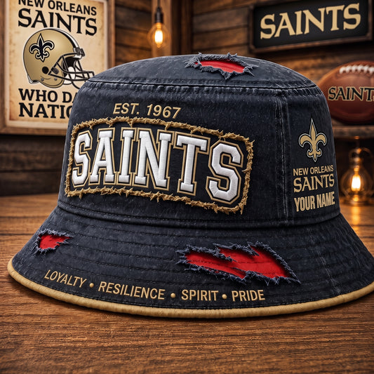 PREMIUM NFL X NOS EXCLUSIVE PERSONALIZED BUCKET HAT LIMITED EDITION