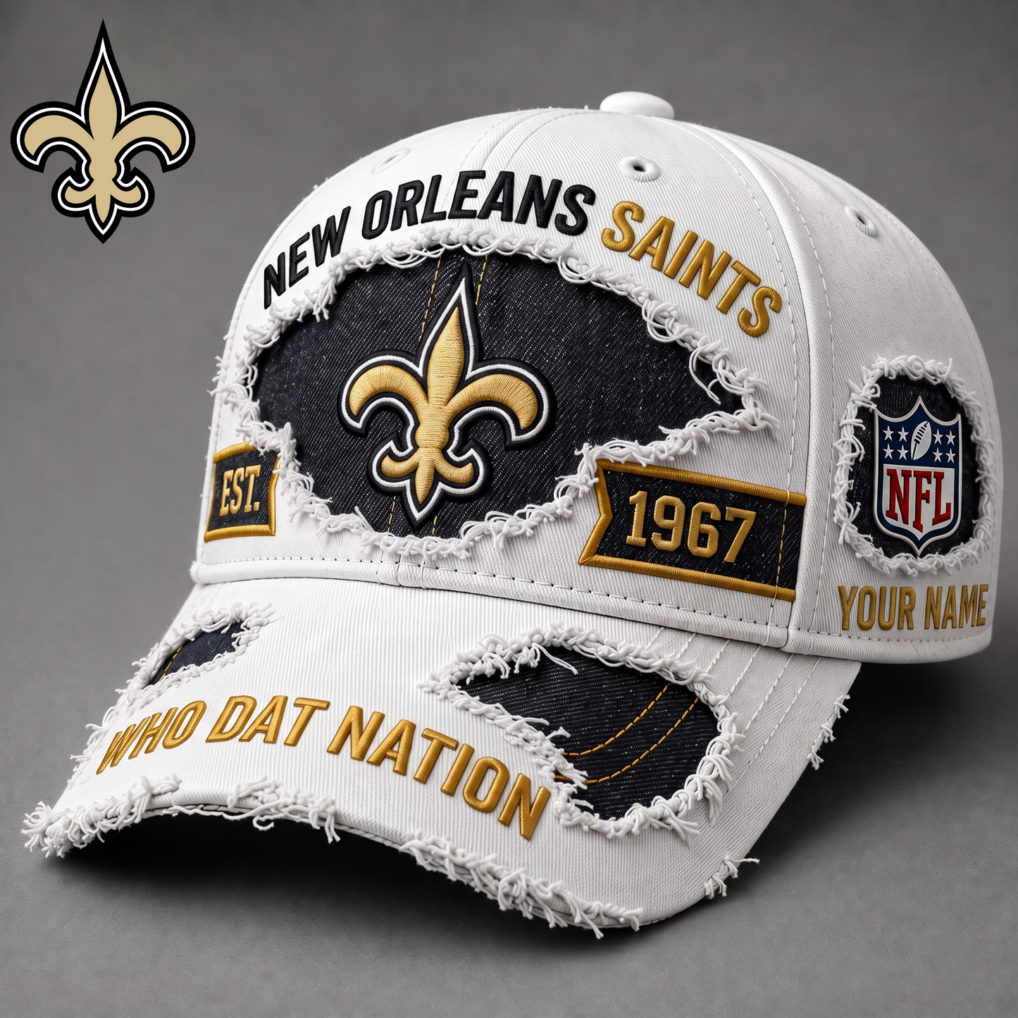 PREMIUM NFL X NOS EXCLUSIVE PERSONALIZED CAP FOR GAME DAY