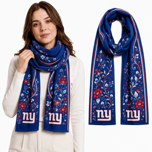 PREMIUM NFL X NYG EXCLUSIVE Floral Scarf Big Gift For Women Limited Edition