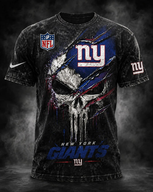PREMIUM NFL X NYG EXCLUSIVE OLD-SKULL 3D Tshirt LIMITED EDITION