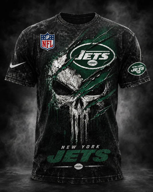 PREMIUM NFL X NYJ EXCLUSIVE OLD-SKULL 3D Tshirt LIMITED EDITION