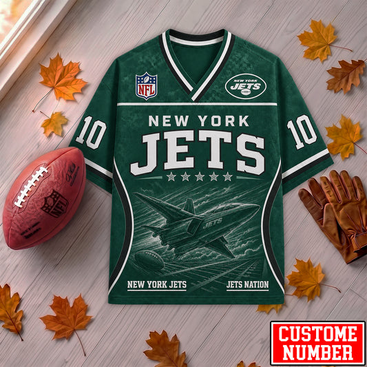 PREMIUM NFL X NYJ EXCLUSIVE PERONALIZED Gridiron Legacy V-Neck SHIRT LIMITED EDITION