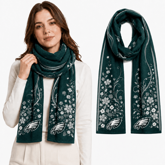 PREMIUM NFL X PE EXCLUSIVE Floral Scarf Big Gift For Women Limited Edition