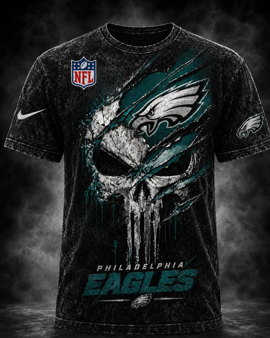 PREMIUM NFL X PHI EXCLUSIVE OLD-SKULL 3D Tshirt LIMITED EDITION