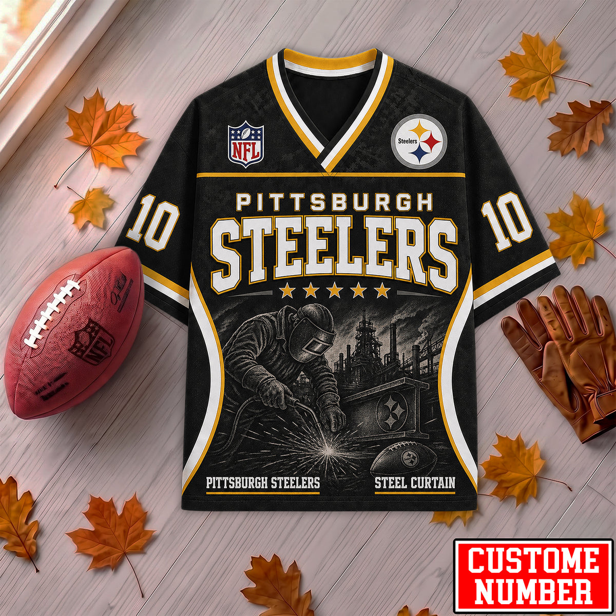 PREMIUM NFL X PIT EXCLUSIVE PERONALIZED Gridiron Legacy V-Neck SHIRT LIMITED EDITION
