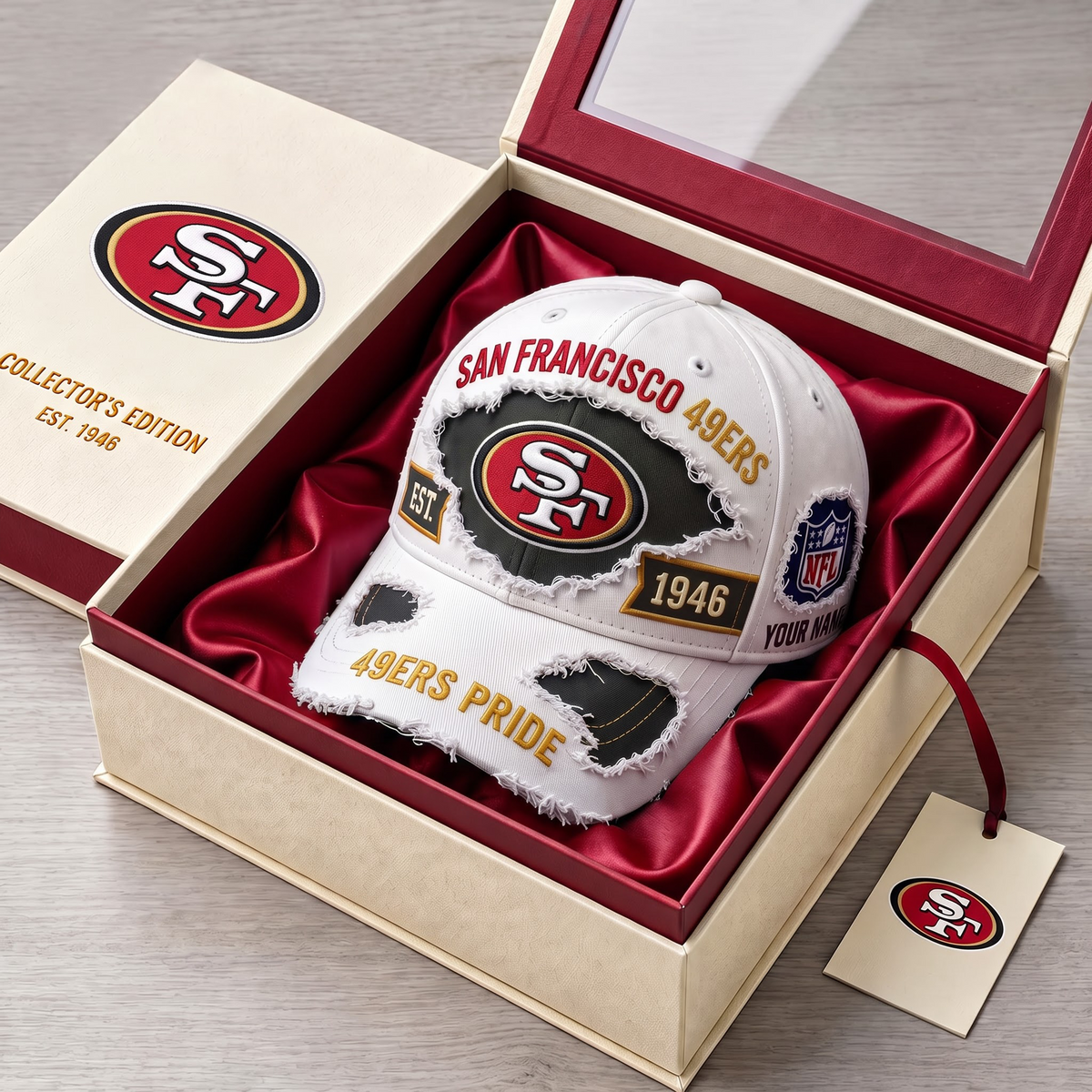 PREMIUM NFL X SF DELUXE CUSTOME NAME CLASSIC CAP LIMTED EDITION