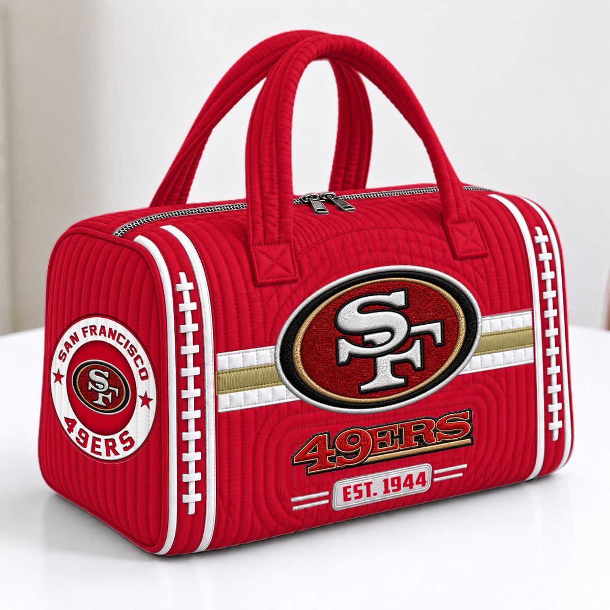 PREMIUM NFL X SF EXCLUSIVE 3D Quilted Luggage Travel Bag LIMITED EDITION