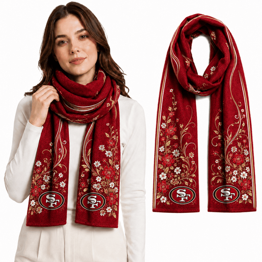 PREMIUM NFL X SF EXCLUSIVE Floral Scarf Big Gift For Women Limited Edition