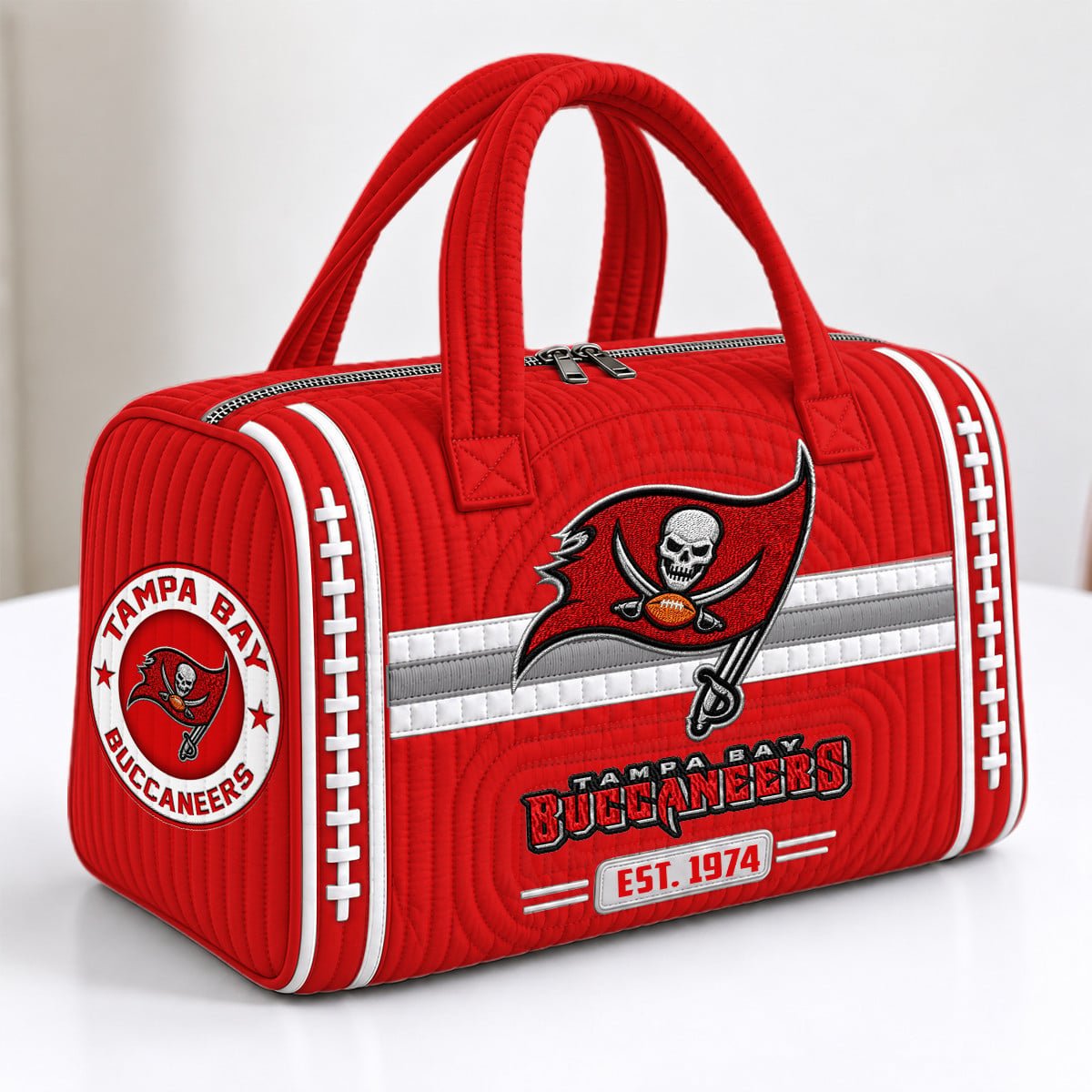 PREMIUM NFL X TB EXCLUSIVE 3D Quilted Luggage Travel Bag LIMITED EDITION