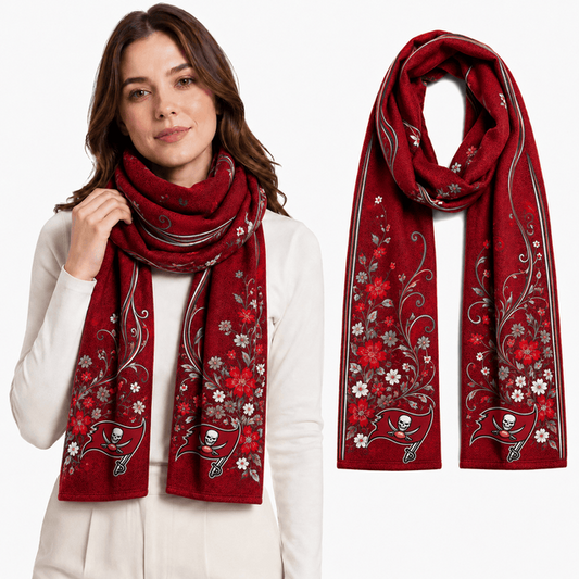 PREMIUM NFL X TBB EXCLUSIVE Floral Scarf Big Gift For Women Limited Edition