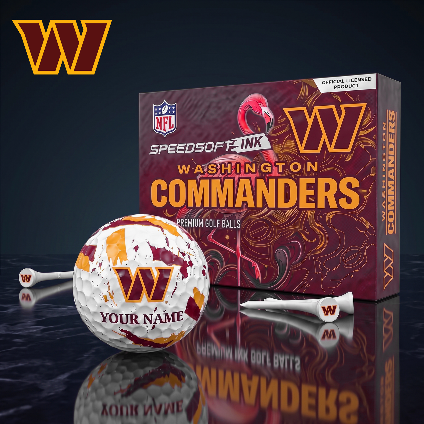 PREMIUM NFL X WC EXCLUSIVE PERSONALIZED GOLF BALL SET LIMITED EDTION