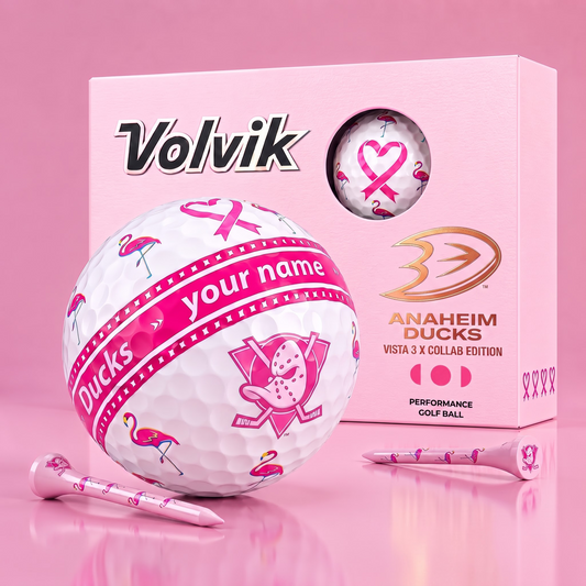 PREMIUM NHL  X AD EXCLUSIVE PERSONALIZED  VOLVIK BREAST CANCER  GOLF BALL SET LIMITED EDTION