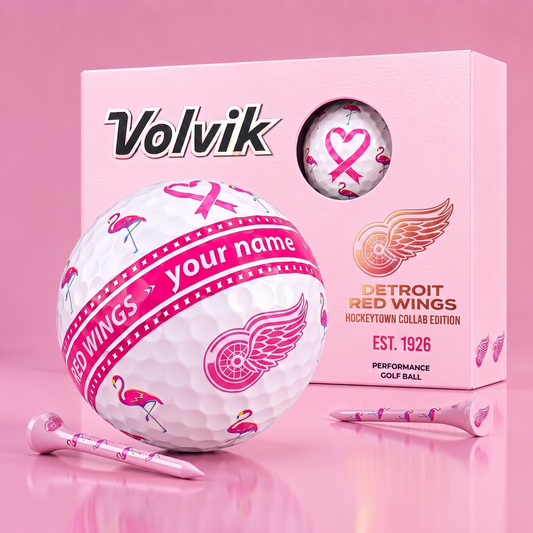 PREMIUM NHL  X DRW EXCLUSIVE PERSONALIZED  VOLVIK BREAST CANCER  GOLF BALL SET LIMITED EDTION
