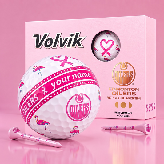 PREMIUM NHL  X EO EXCLUSIVE PERSONALIZED  VOLVIK BREAST CANCER  GOLF BALL SET LIMITED EDTION
