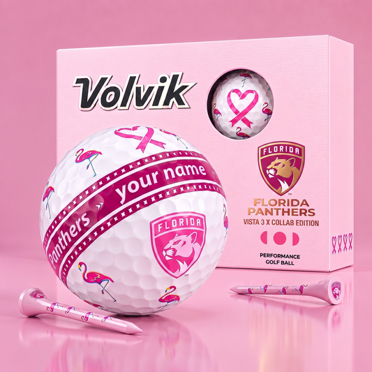 PREMIUM NHL  X FP EXCLUSIVE PERSONALIZED  VOLVIK BREAST CANCER  GOLF BALL SET LIMITED EDTION