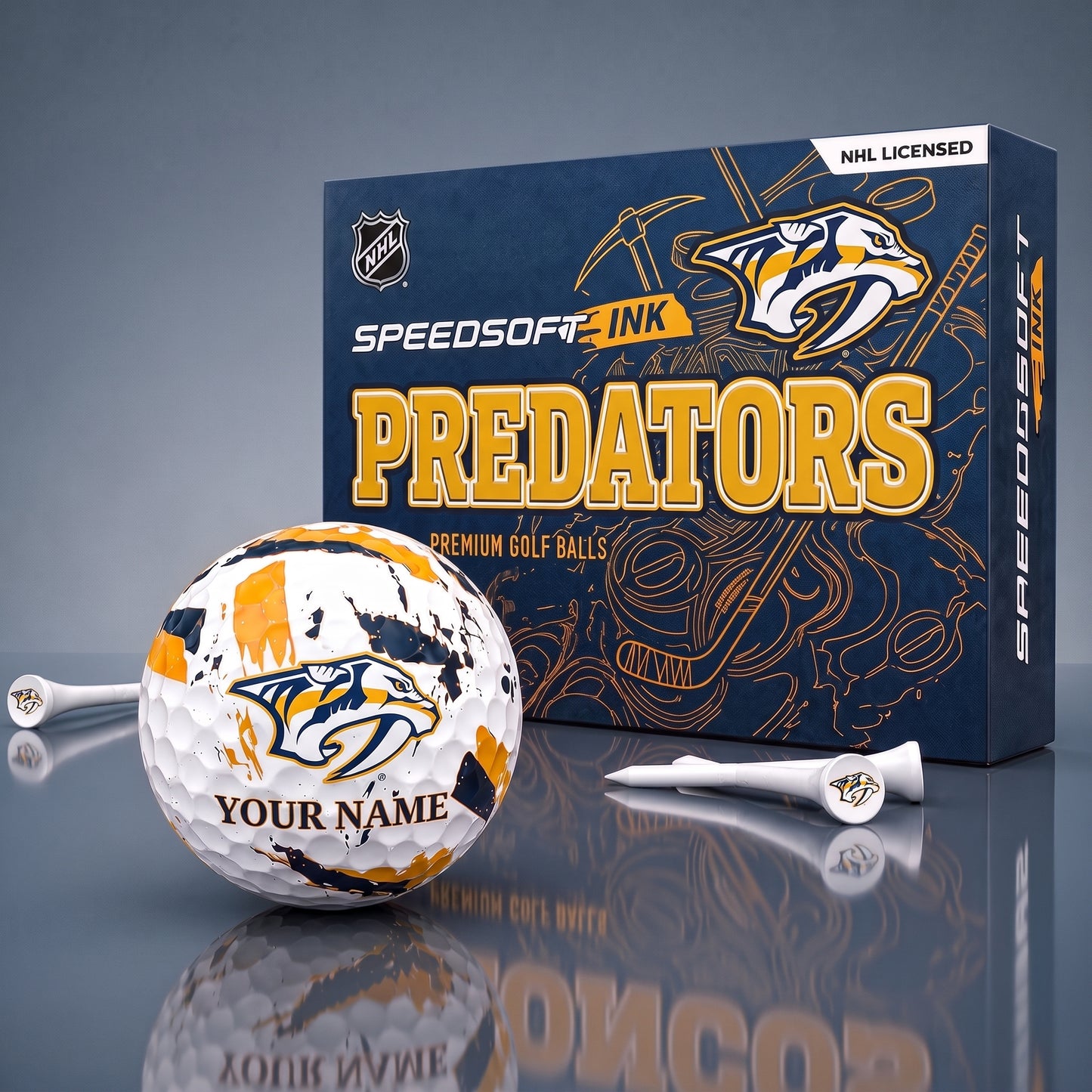 PREMIUM NHL X NP EXCLUSIVE PERSONALIZED GOLF BALL SET LIMITED EDTION