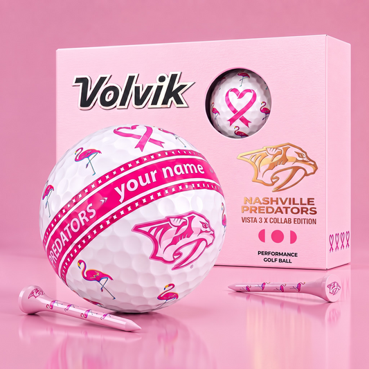 PREMIUM NHL  X NP EXCLUSIVE PERSONALIZED  VOLVIK BREAST CANCER  GOLF BALL SET LIMITED EDTION