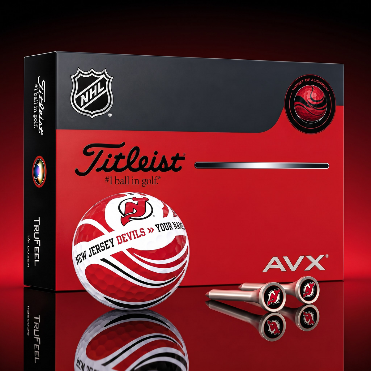 PREMIUM NHL X NYD EXCLUSIVE  TOURNAMENT  PERSONALIZED GOLF BALL V6 COLLECTION
