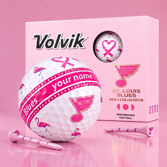 PREMIUM NHL  X SLB EXCLUSIVE PERSONALIZED  VOLVIK BREAST CANCER  GOLF BALL SET LIMITED EDTION