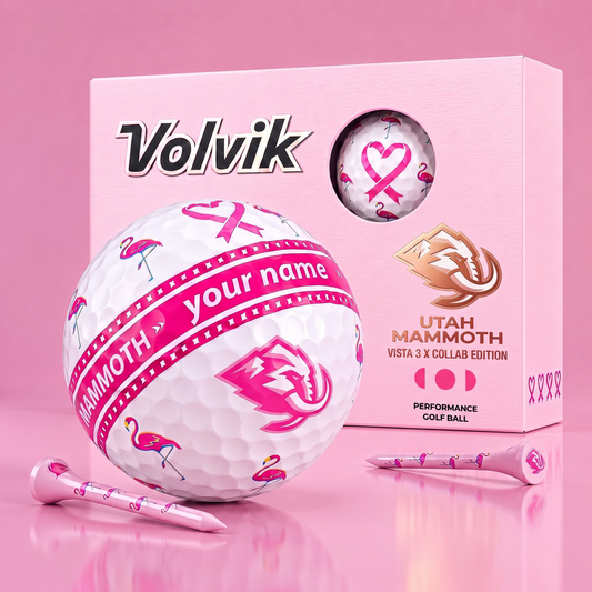 PREMIUM NHL  X UM EXCLUSIVE PERSONALIZED  VOLVIK BREAST CANCER  GOLF BALL SET LIMITED EDTION