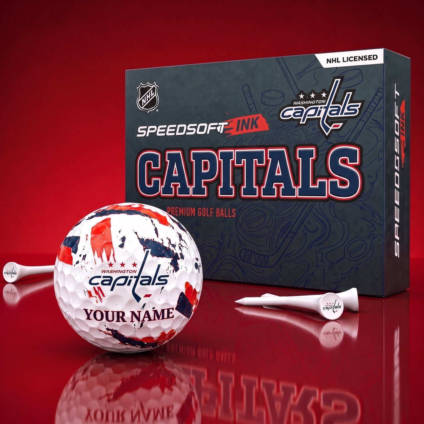 PREMIUM NHL X WC EXCLUSIVE PERSONALIZED GOLF BALL SET LIMITED EDTION