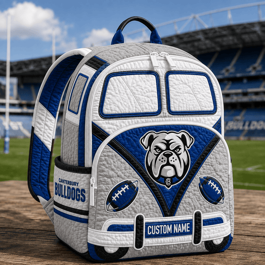 PREMIUM NRL X CBB EXCLUSIVE Personalized Hippie Van Quilted Backpack Limited Edition