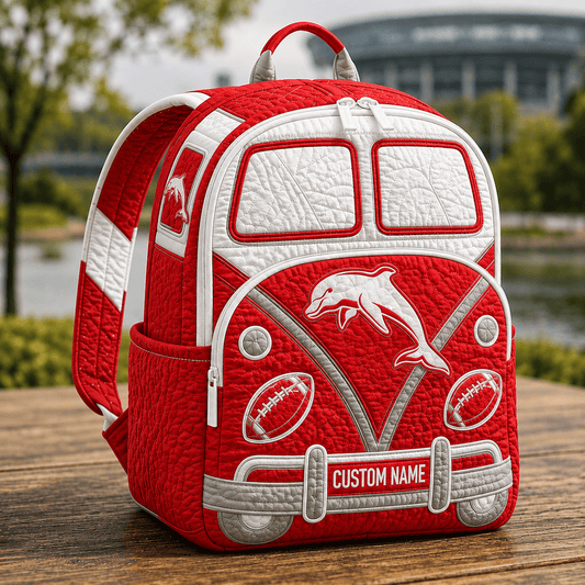 PREMIUM NRL X DOL EXCLUSIVE Personalized Hippie Van Quilted Backpack Limited Edition