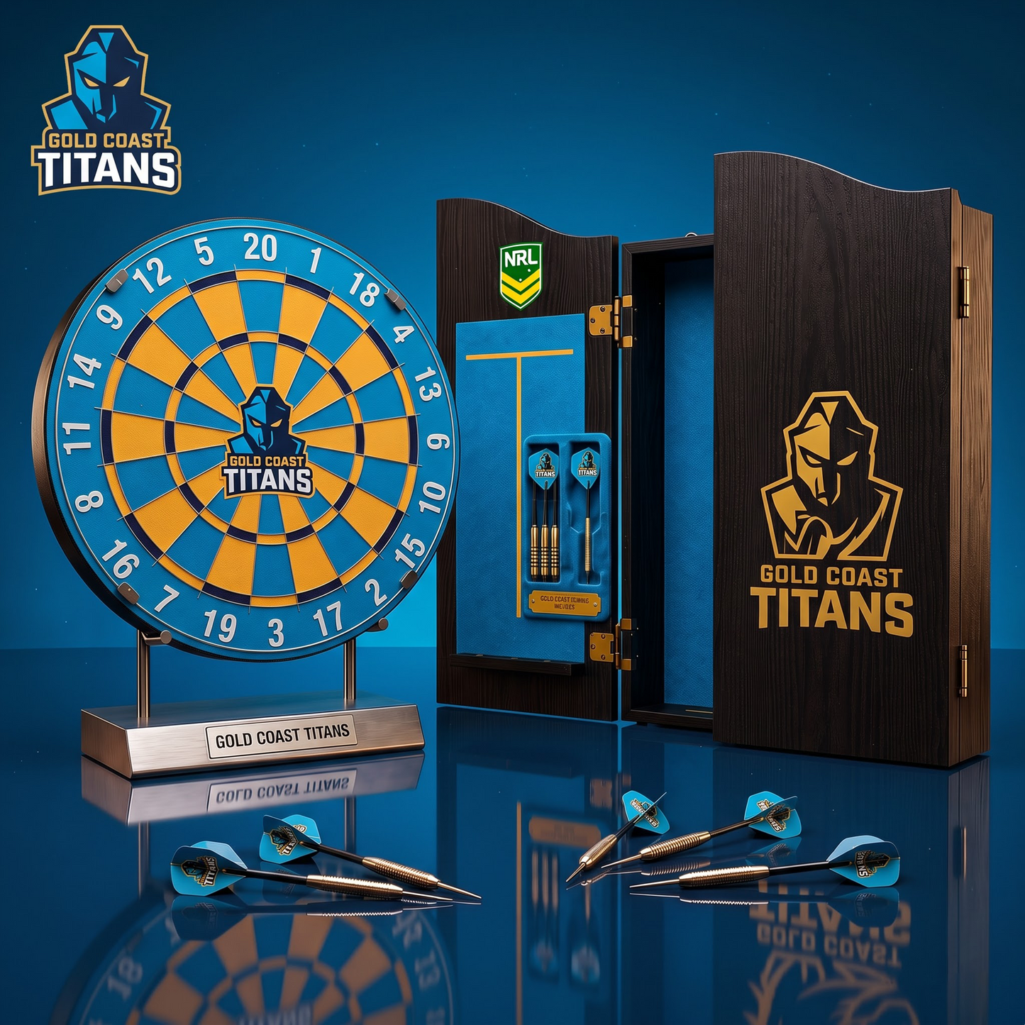 PREMIUM NRL X GCT EXCLUSIVE   Dartboard GAME Set LIMITED EDITION