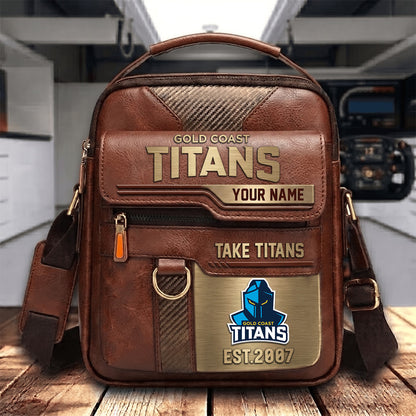 PREMIUM NRL X GCT PERSONALIZED Leather Handbag LIMITED EDITION