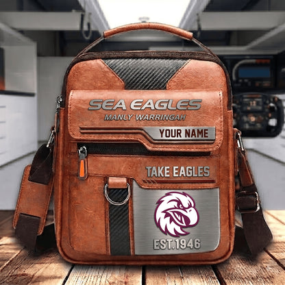 PREMIUM NRL X MWSE PERSONALIZED Leather Handbag LIMITED EDITION