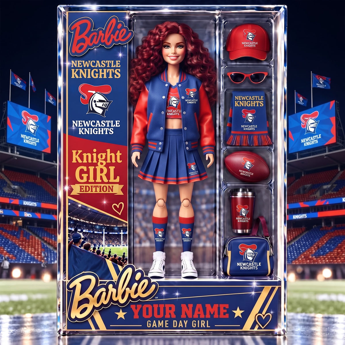 PREMIUM NRL X NK EXCLUSIVE BARBIE PERSONALIZED Acrylic Block Plaque Gifts For Fan - Limited Edition