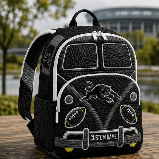 PREMIUM NRL X PP EXCLUSIVE Personalized Hippie Van Quilted Backpack Limited Edition