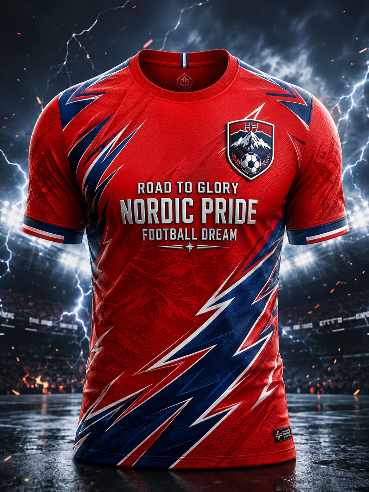 PREMIUM WC26 X NOR EXCLUSIVE VNECK -T SHIRT  V18  Football Viking