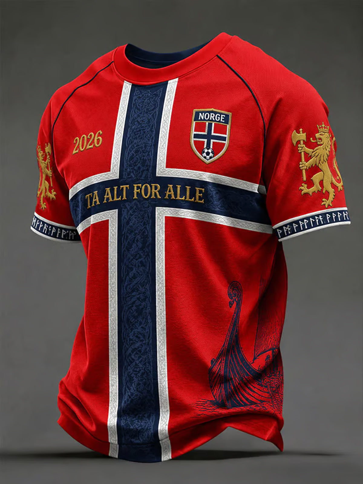 PREMIUM WC26 X NOR EXCLUSIVE VNECK -T SHIRT  V5  Football Viking