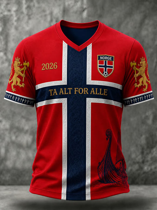 PREMIUM WC26 X NOR EXCLUSIVE VNECK -T SHIRT  V8  Football Viking